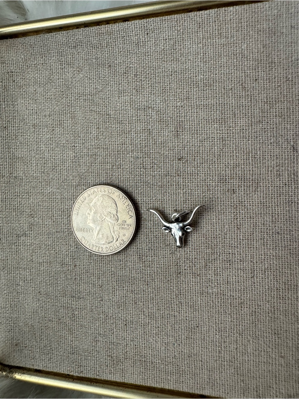 James Avery Retired Silver Longhorn Charm - Picture 4 of 4